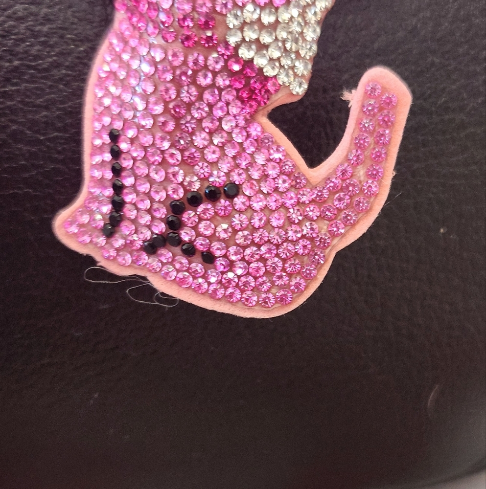 Sparkly Pink Chihuahua Key Fob Key Ring handBag Charm - Picture 6 of 8